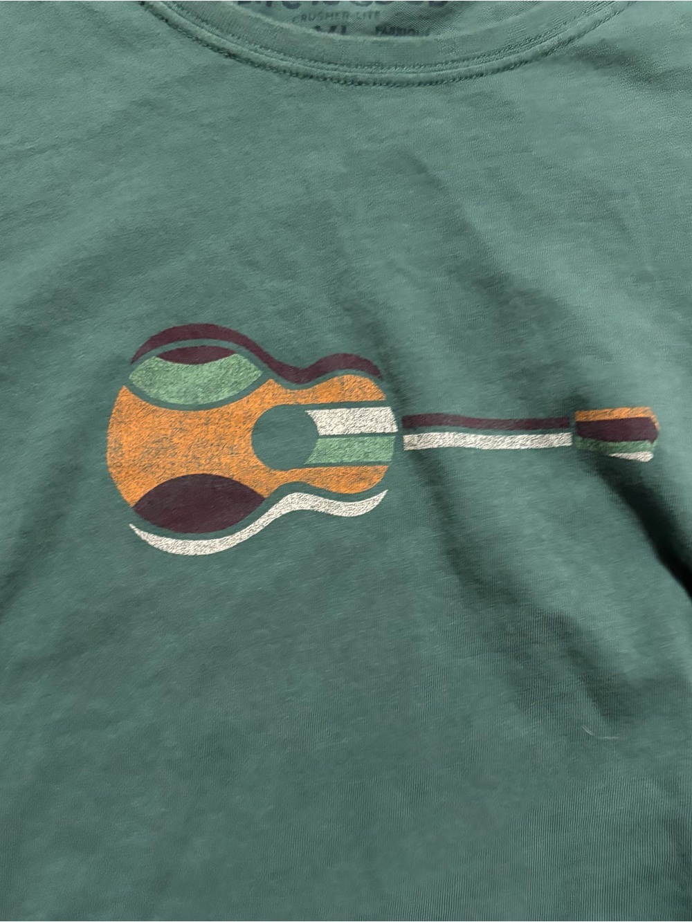 Life is Good Music Guitar Color Long Sleeved Shirt Men’s XL - Picture 3 of 9